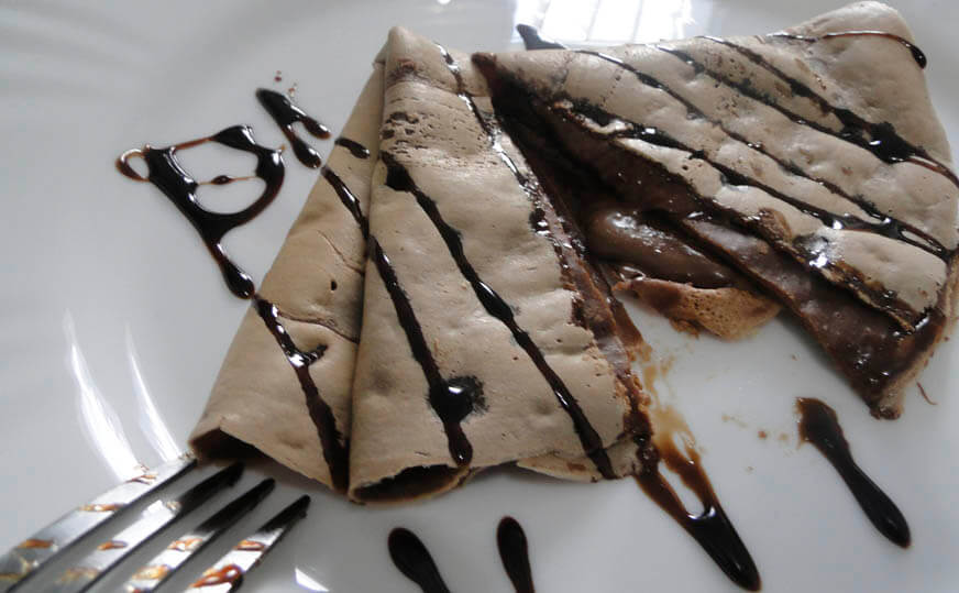 Crepe doce de chocolate Crepe doce de chocolate